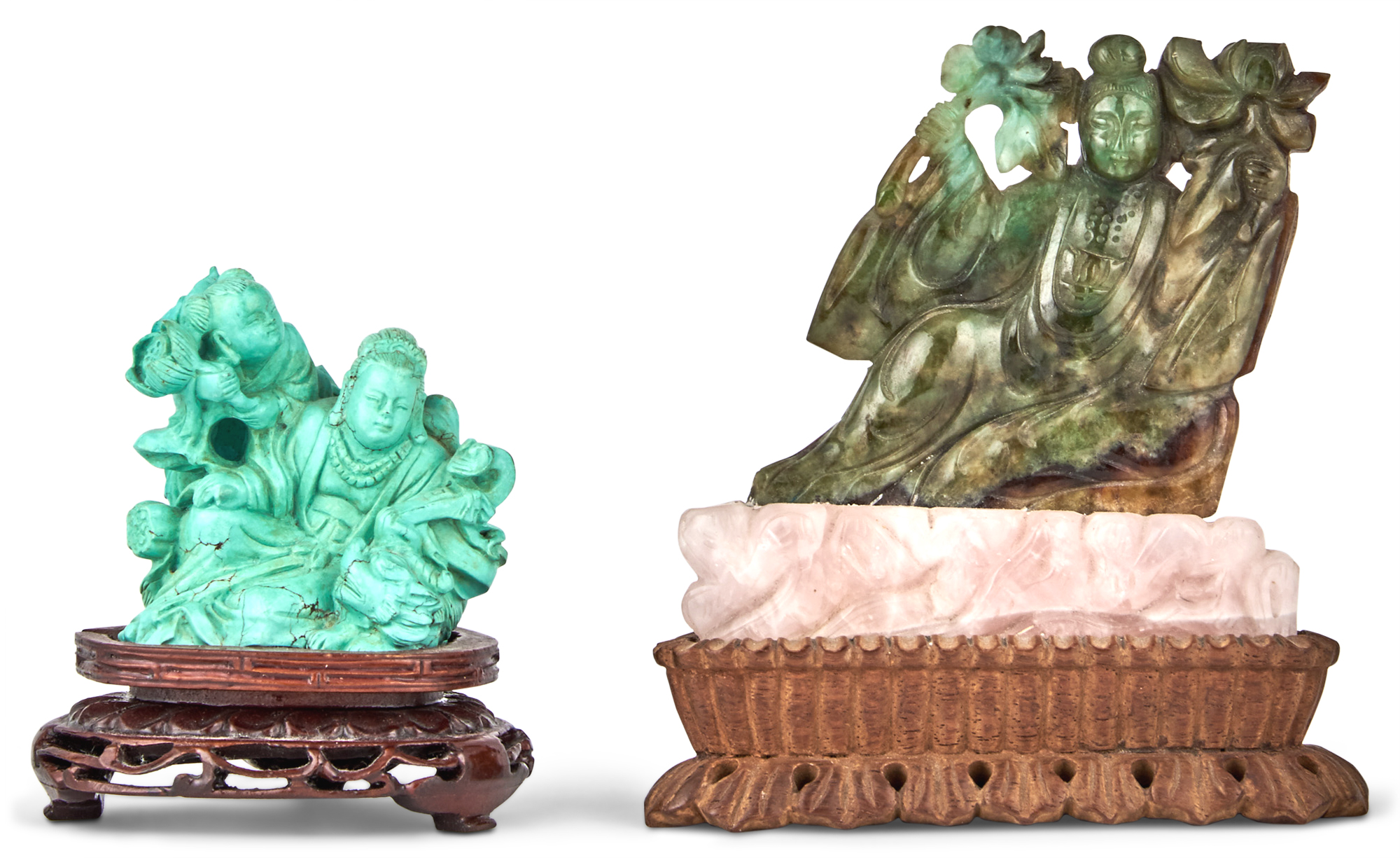 Lot image - Two Chinese Hardstone Carvings