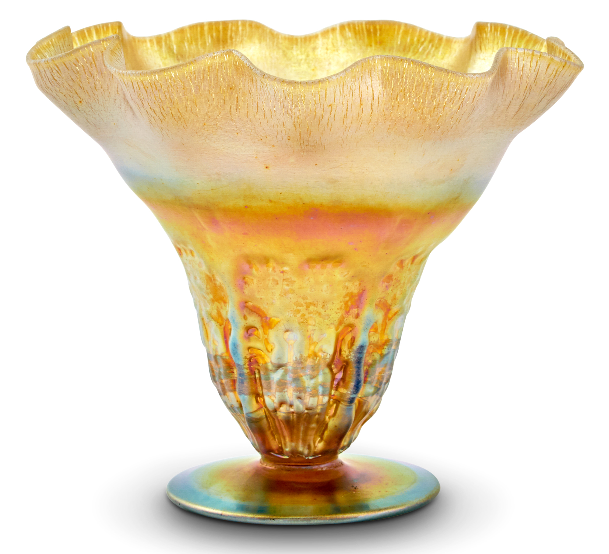 Lot image - A. Douglas Nash Corporation Gold Lustre Glass Vase