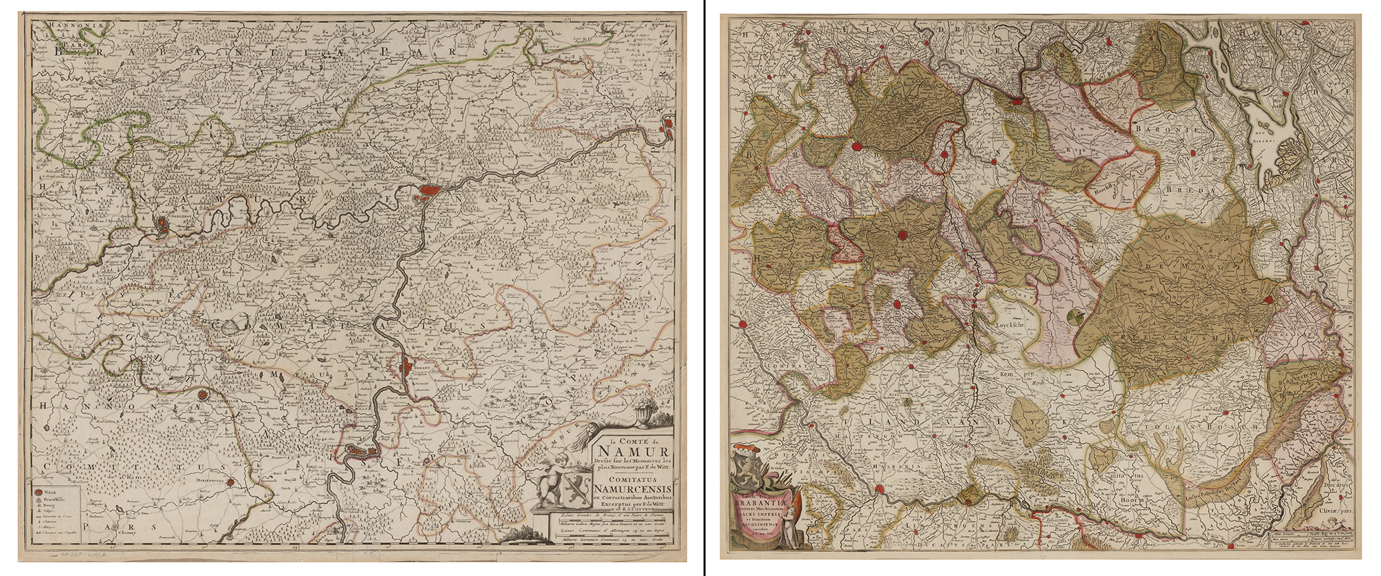 Lot image - [MAPS]  Two 18th century European maps.