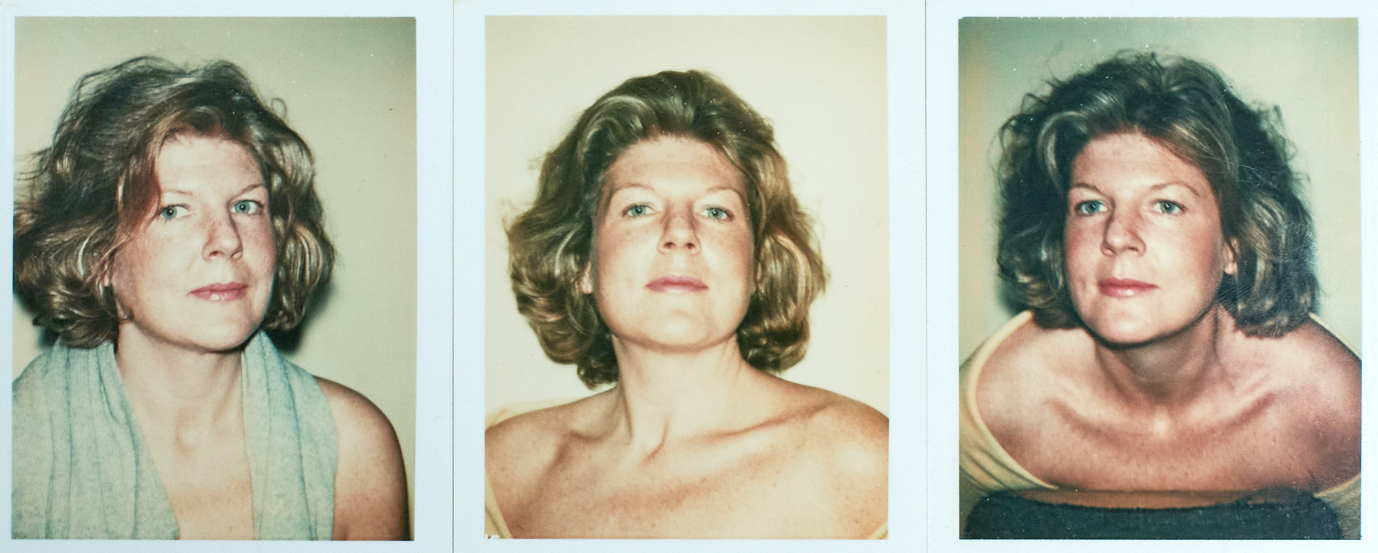 Lot image - BRIGID BERLIN or ANDY WARHOL, attributed to  Three self-portrait Polaroid photographs.