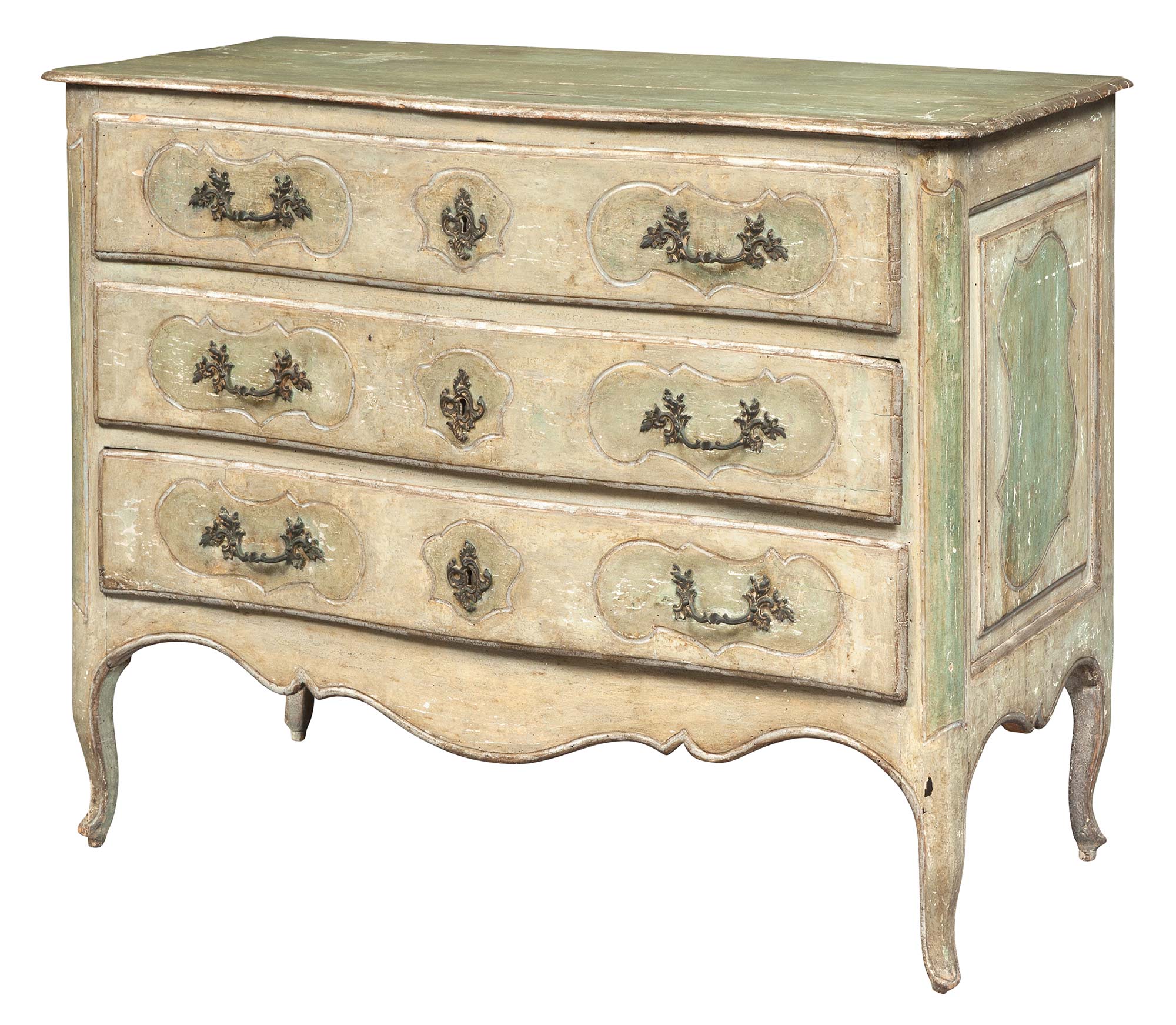 Lot image - Italian Rococo Style Painted Commode