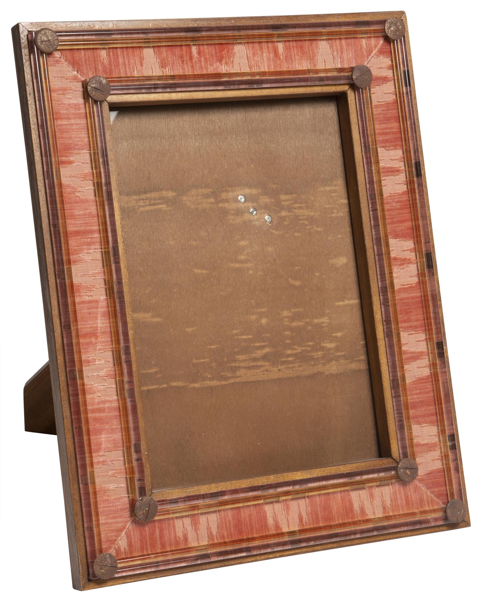 Lot image - Giberto Wood, Murano Glass, and Velvet Frame