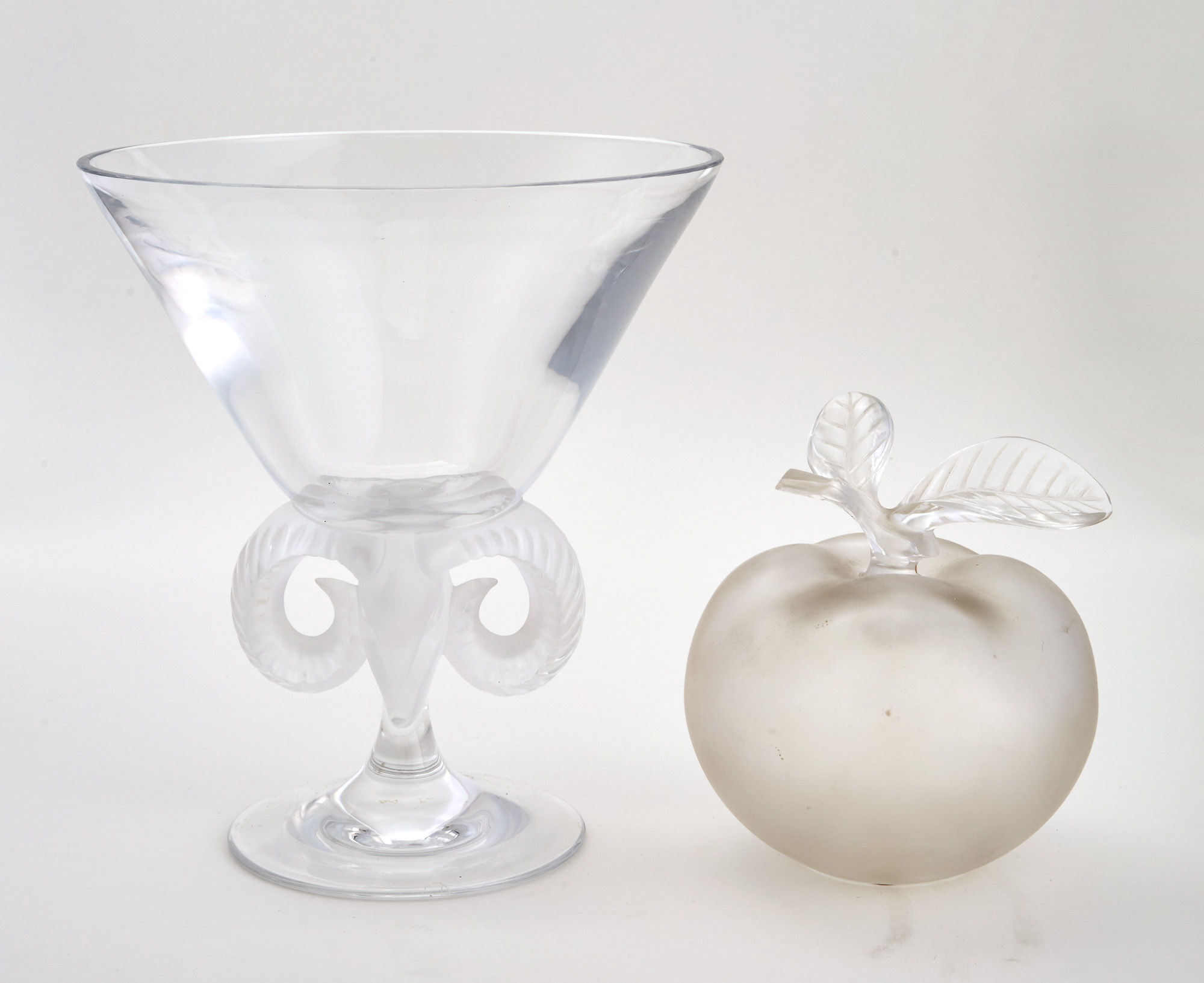 Lot image - Two Lalique Glass Articles