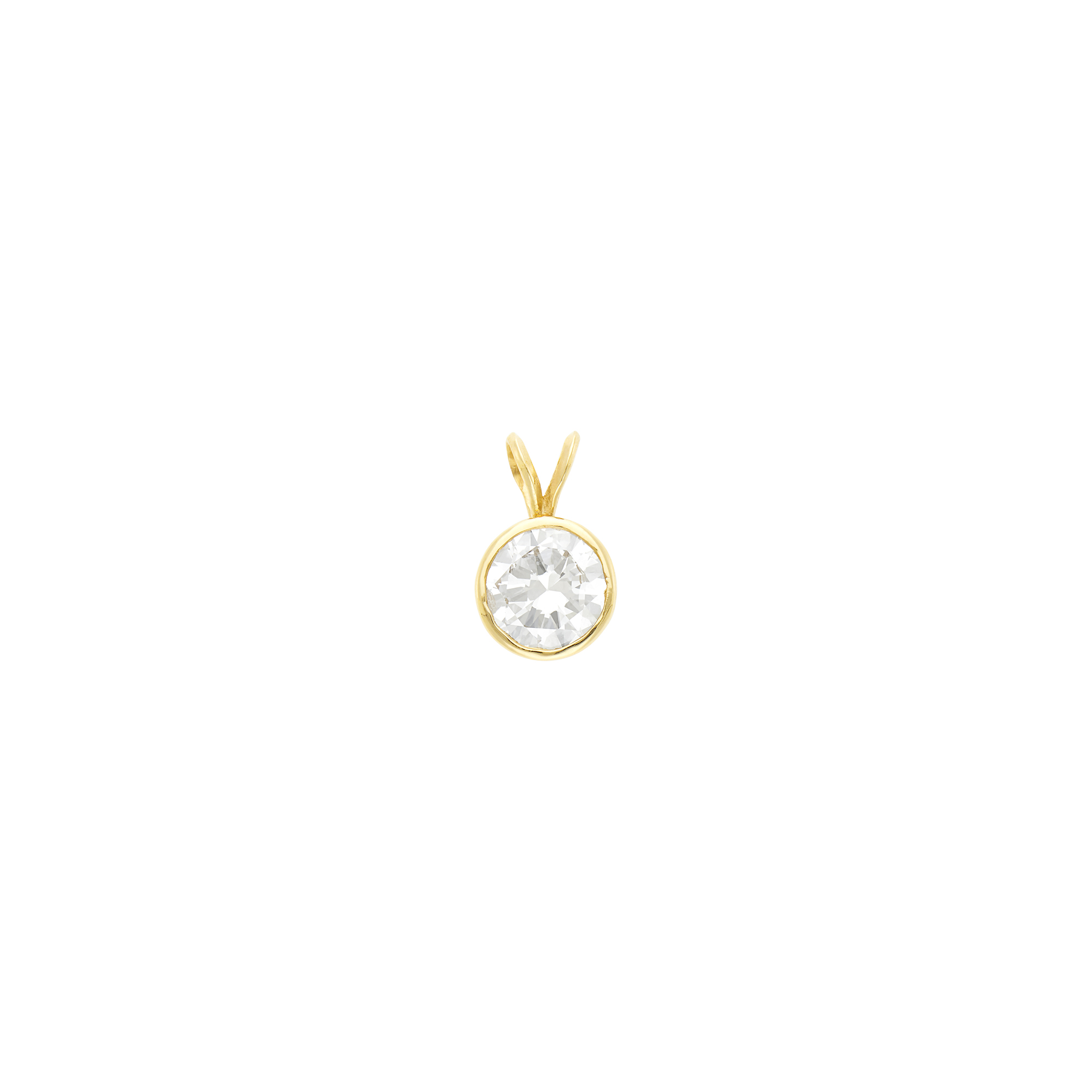 Lot image - Gold and Diamond Pendant