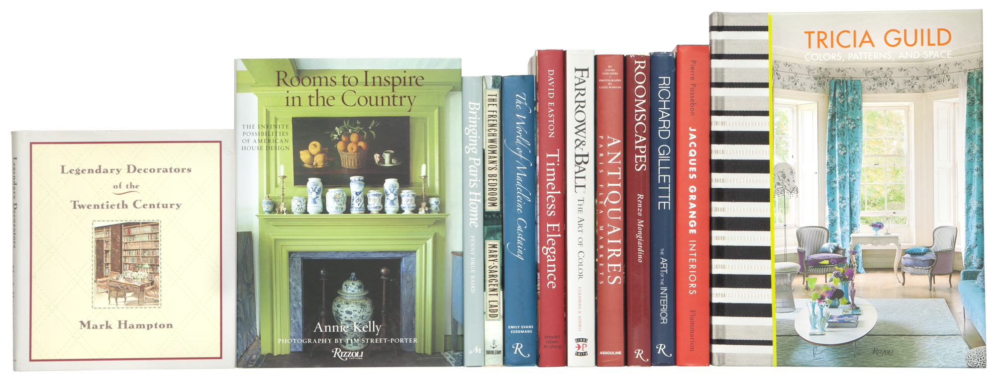 Lot image - [BOOKS-INTERIORS]  Group of approximately twelve volumes on interiors and decorators.