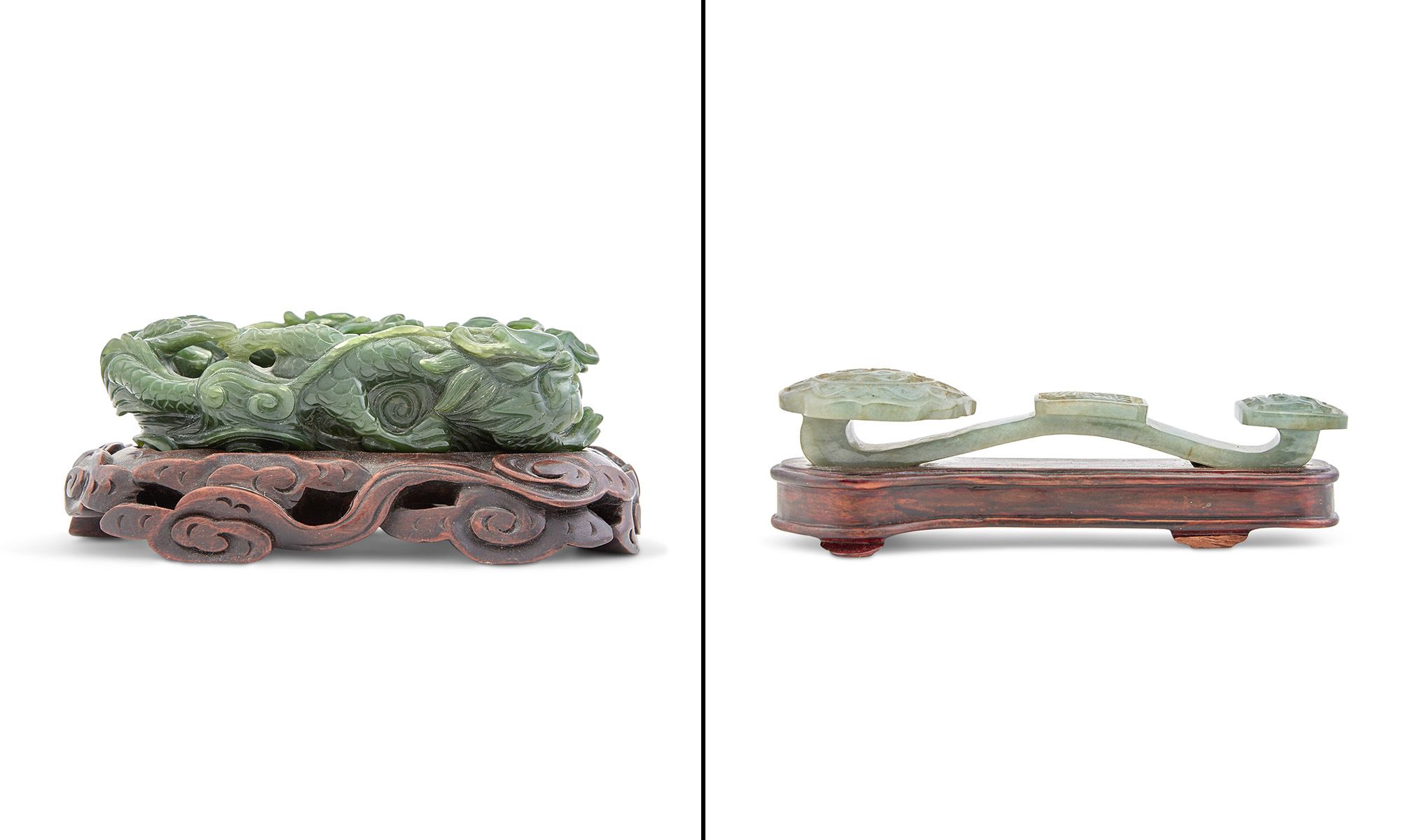 Lot image - Two Chinese Jade Carvings