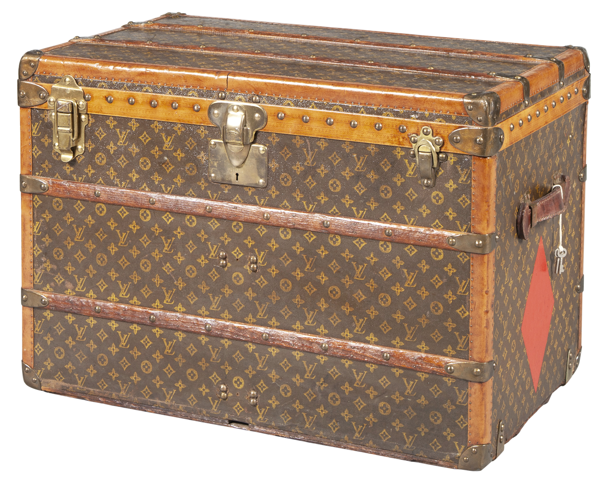 Lot image - Louis Vuitton Monogram Canvas Steamer Trunk