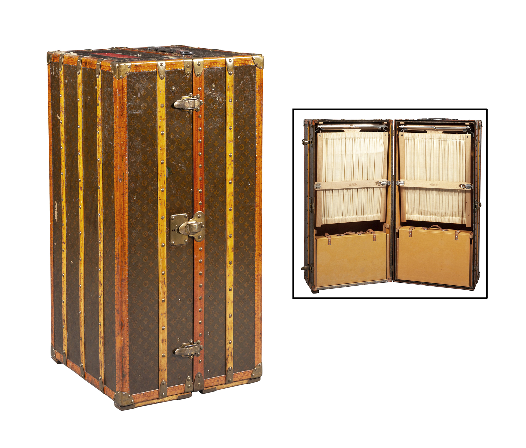 Lot image - Louis Vuitton Monogram Canvas Double Wardrobe Trunk