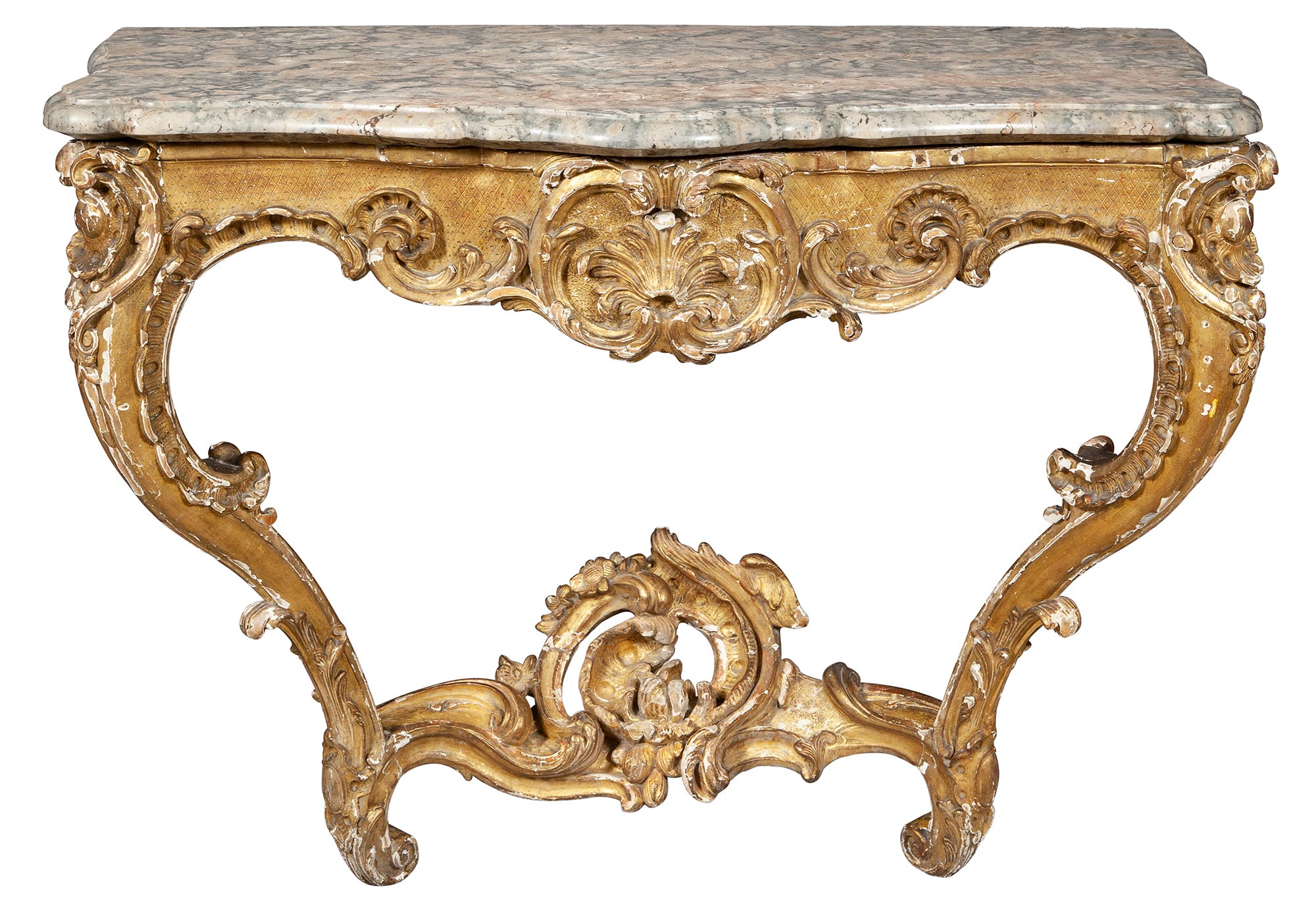 Lot image - Louis XV Giltwood Console