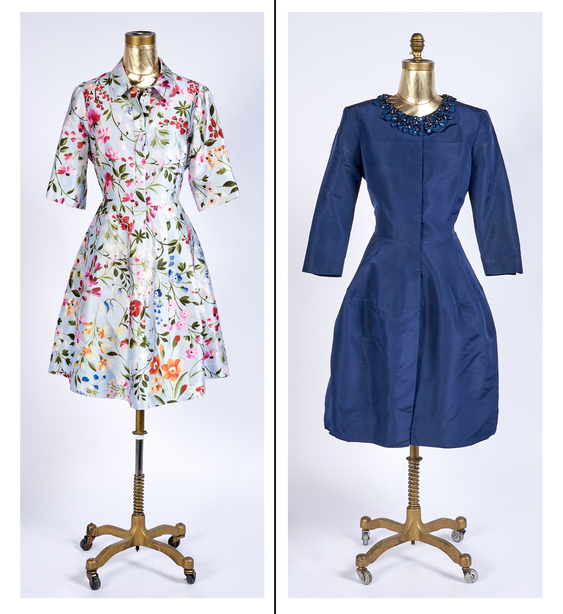 Lot image - Oscar de la Renta  Two Cocktail Dresses.