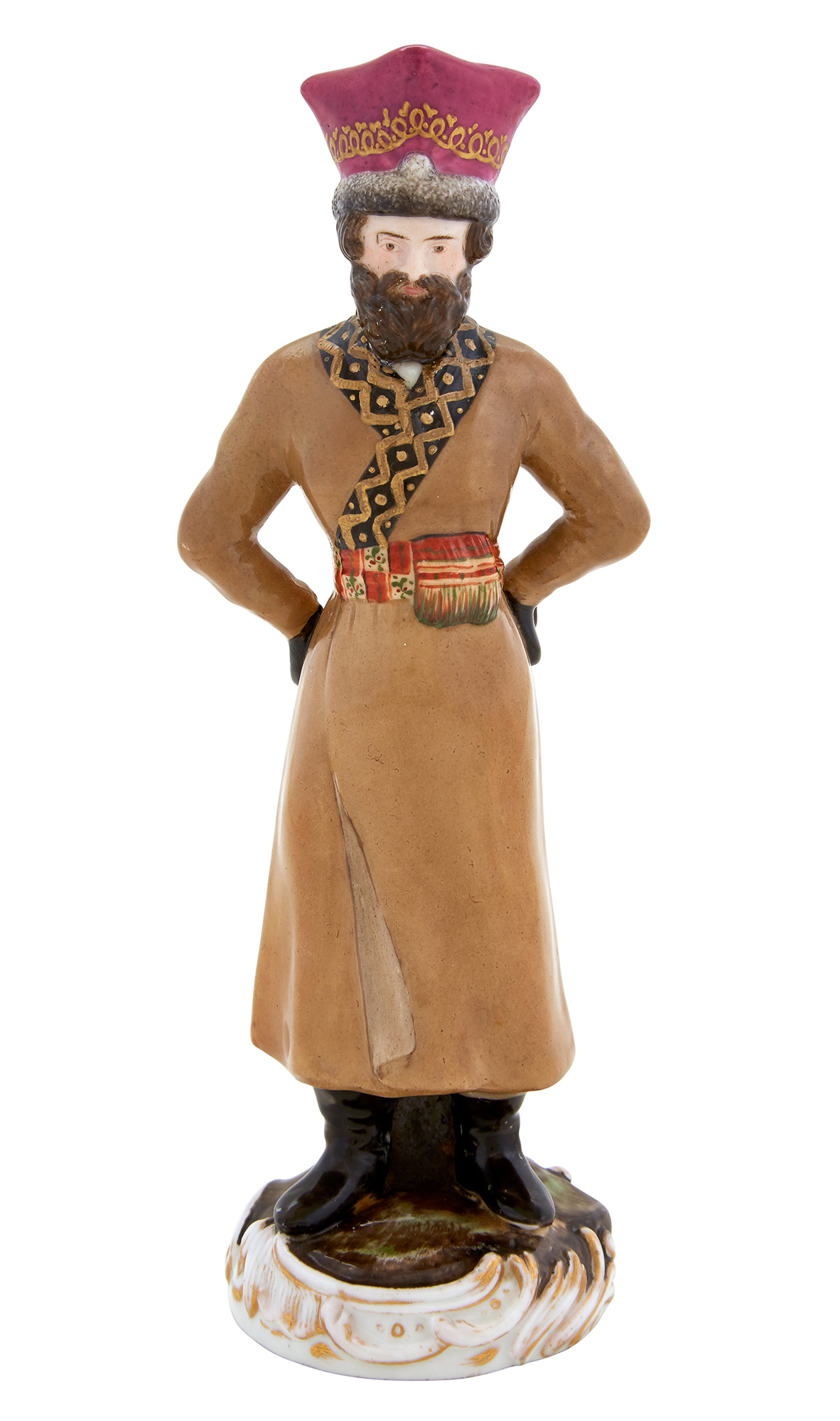 Lot image - Russian Porcelain Figure of a Coachman