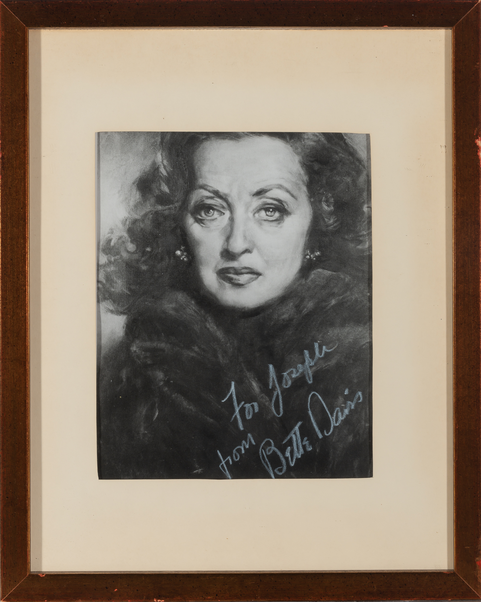 Lot image - DAVIS, BETTE  Inscribed photograph.