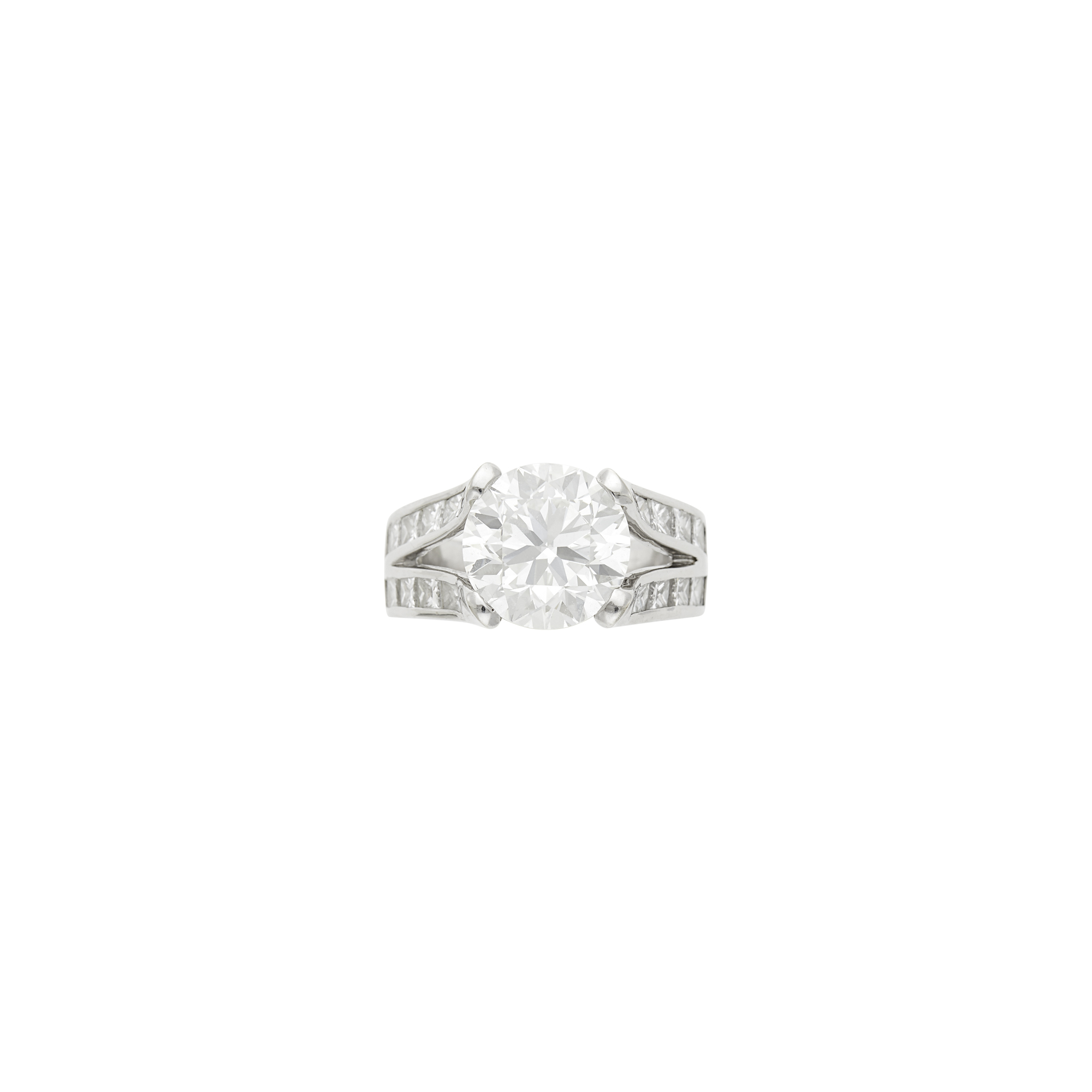 Lot image - White Gold and Diamond Ring
