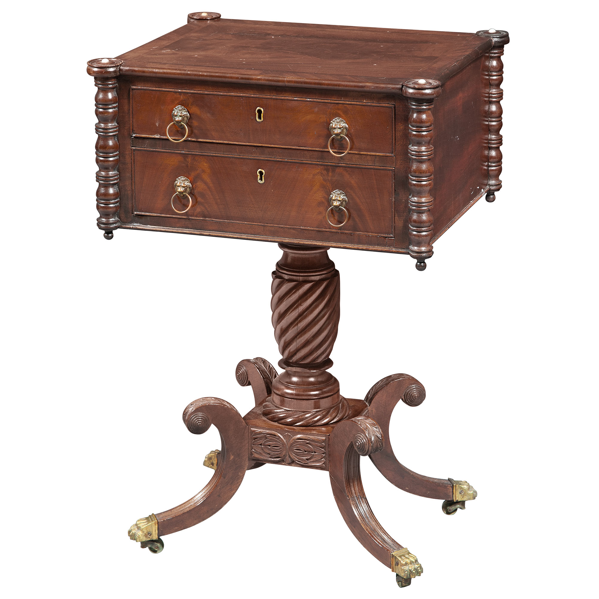 Lot image - Federal Mahogany Work Table