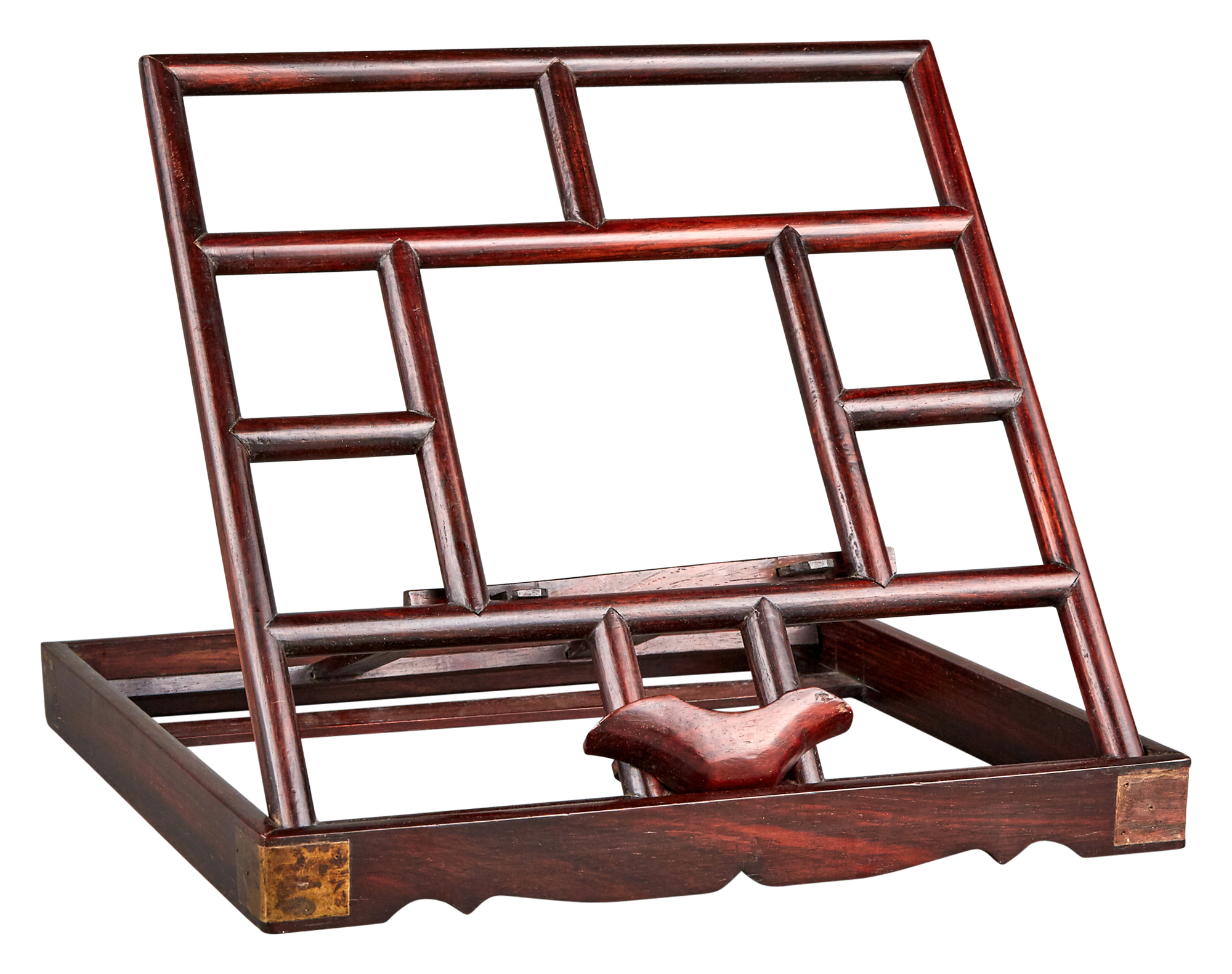 Lot image - A Chinese Huanghuali Book Stand