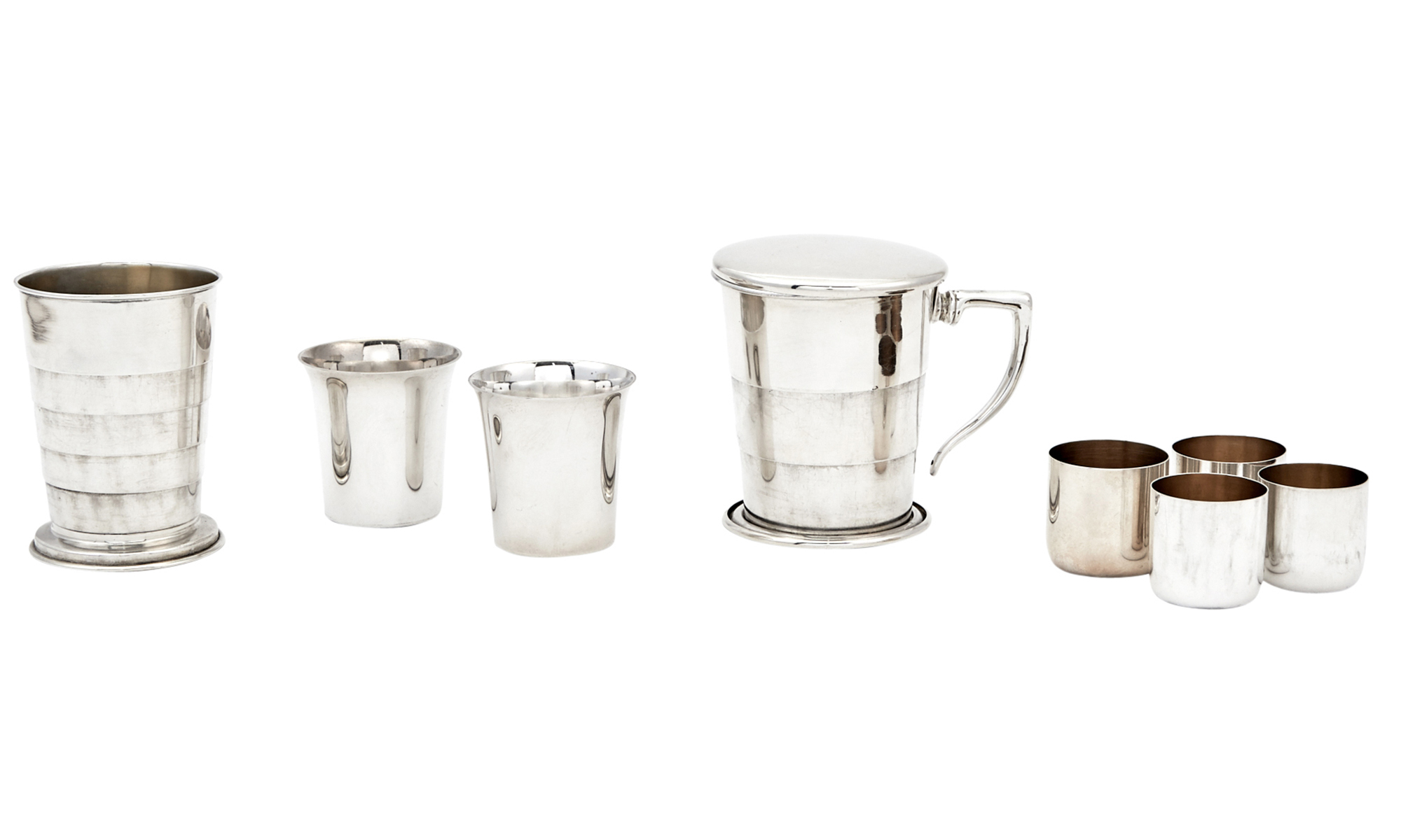 Lot image - Group of Cased American Sterling Silver Barware