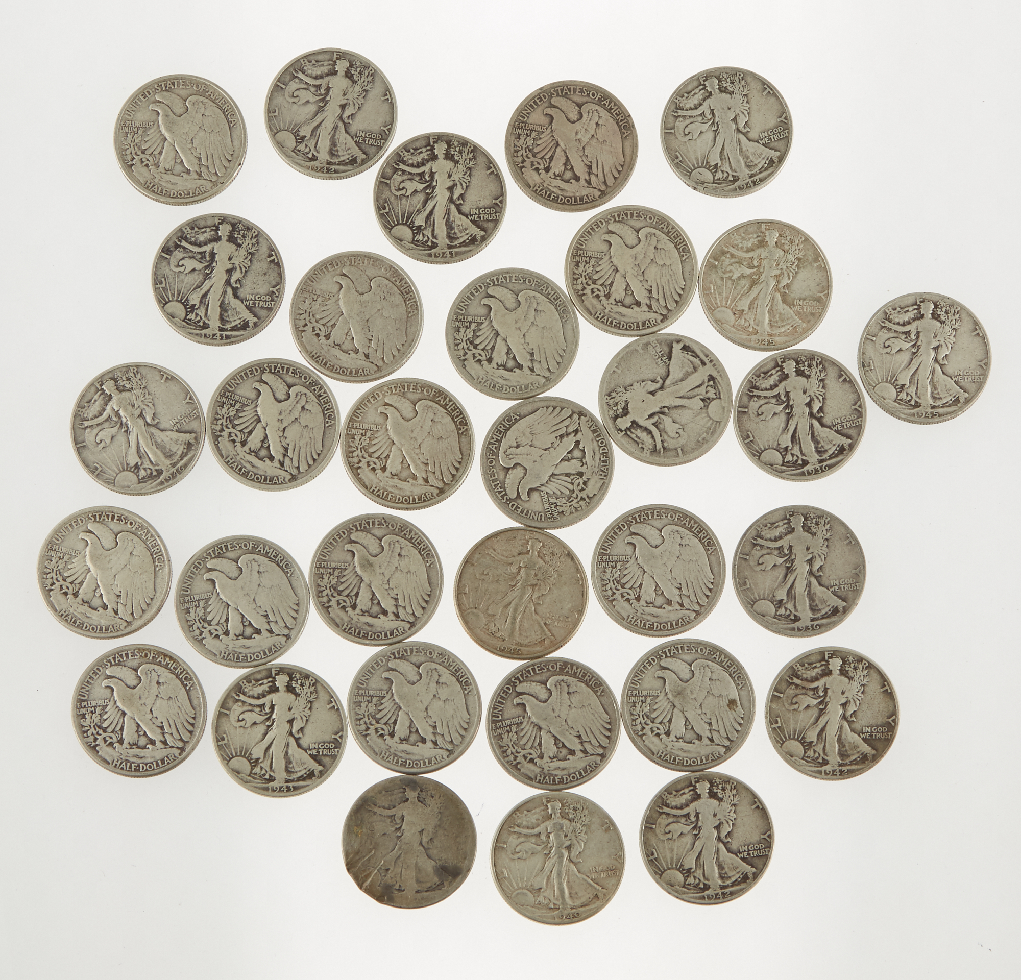 Lot image - United States Silver Halves, Quarters, and Dimes