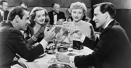 With Garry Merrill, Bette Davis and Hugh Marlow in All About Eve (1950)
