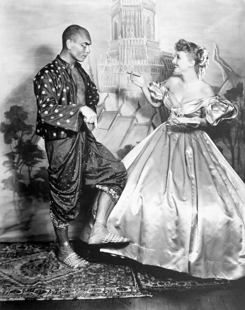 With Yul Brynner in The King and I (1952)