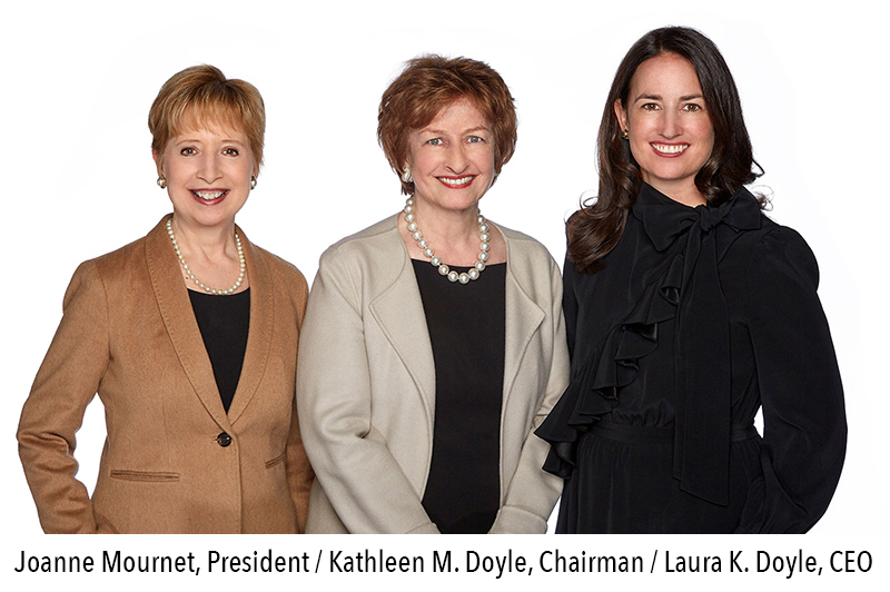 Joanne Mournet, President / Kathleen M. Doyle, Chairman / Laura K. Doyle, CEO