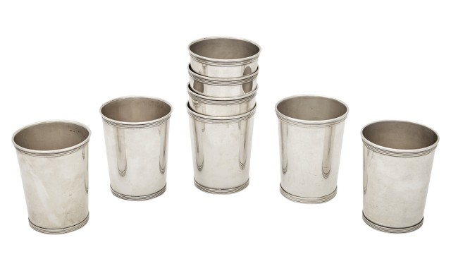 Set of Eight Alvin Sterling Silver Julep Cups