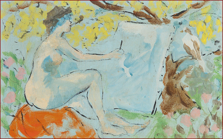 Marcel Vertès, Peintresse à la Colombe 