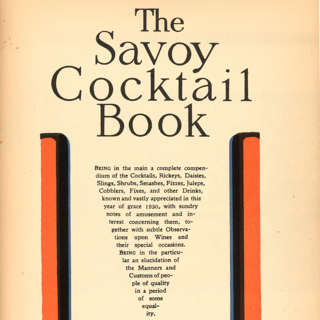 Savoy Cocktail Book