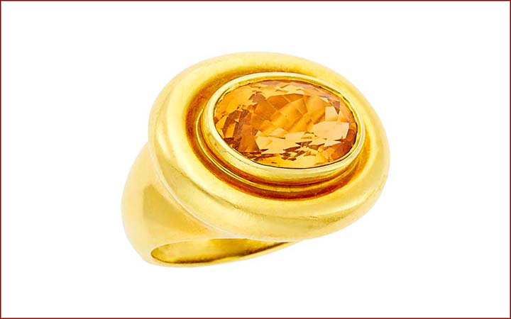 Tiffany & Co. Paloma Picasso Gold and Citrine Ring