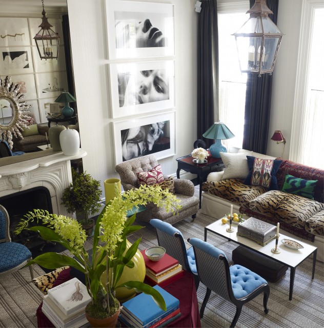 An Upper East Side Townhouse Decorated by Jeffrey Bilhuber. © William Waldron/OTTO (interior design by Jeffrey Bilhuber)                                      