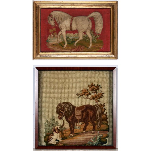 Two Framed Needlework Pictures