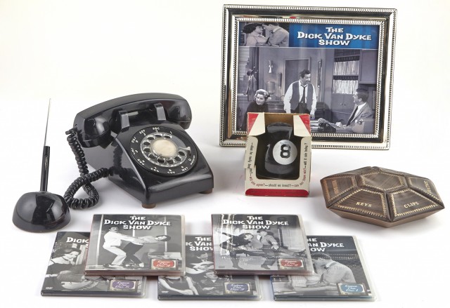 [DICK VAN DYKE SHOW]  Group of desk props from Rob Petrie's (Van Dyke's) desk.