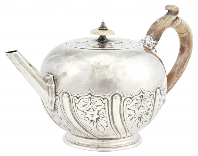 Early Victorian Sterling Silver Teapot