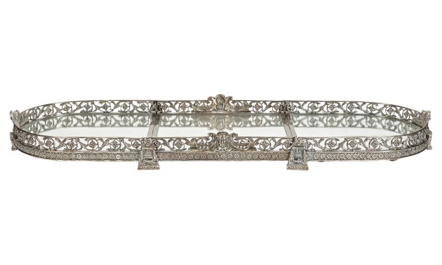 Empire Style Silver Plated Plateau