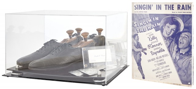 [SINGIN' IN THE RAIN]  Donald O'Connor's tap shoes worn in Singin' in the Rain.