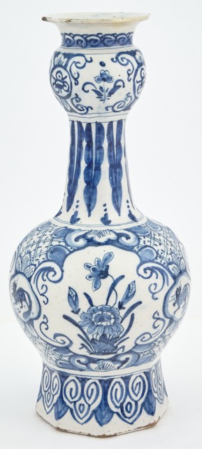 Delft Pottery Bottle Vase
