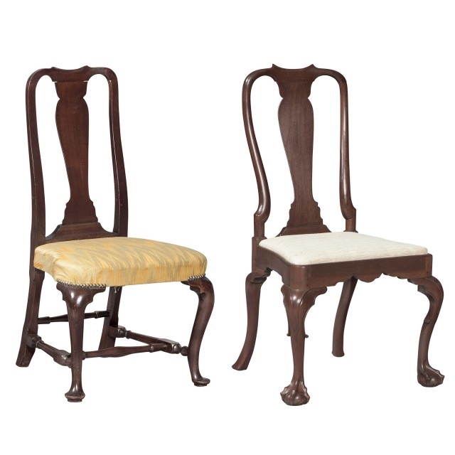 Queen Anne Walnut Side Chair