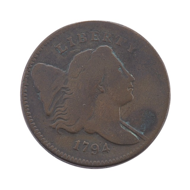 United States 1794 Liberty Cap Head Half Cent Facing Right