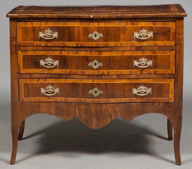 Italian Transitional Kingwood and Tulipwood Commode