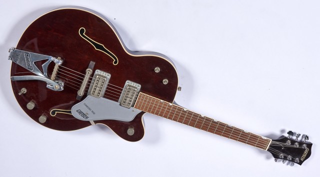 [THE BEATLES]  Replica of the 1962 Gretsch 6119HT Tennessee Rose played by George Harrison.