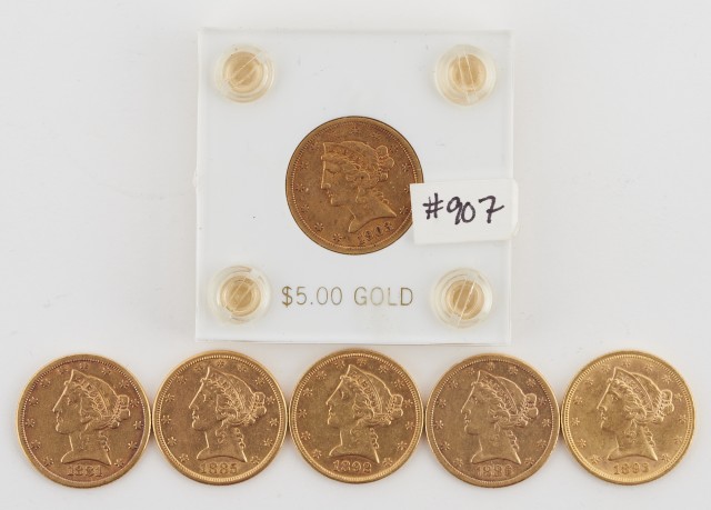 United States $5 Liberty Head Group