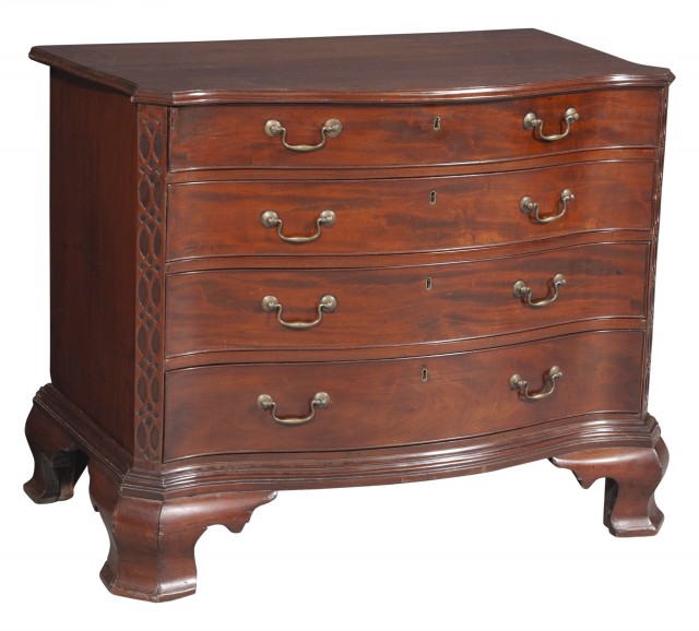 Chippendale Carved Mahogany Chest of Drawers