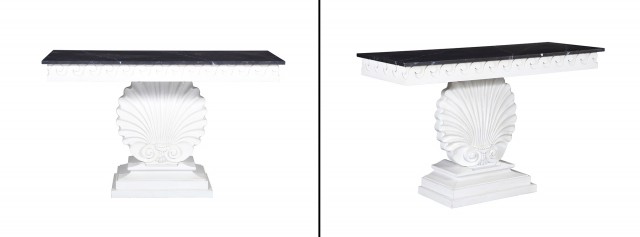 Pair of Miles Redd for Ballard Design Painted Console Tables