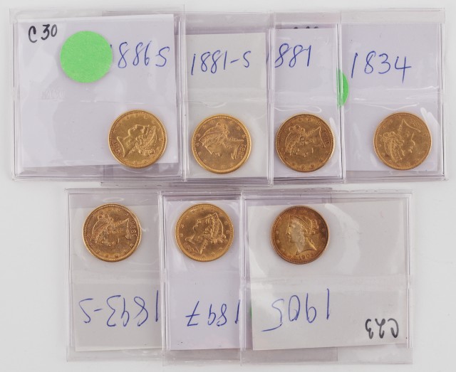 United States $5 Liberty Head Group