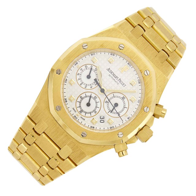 Audemars Piguet Gentleman's Gold 'Royal Oak' Chronograph Wristwatch