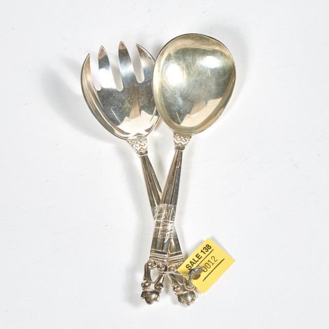 2 Silver Serving Pieces, 5 ozs., George Jensen