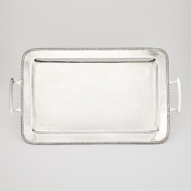 Mexican Sterling Silver Two-Handled Tray