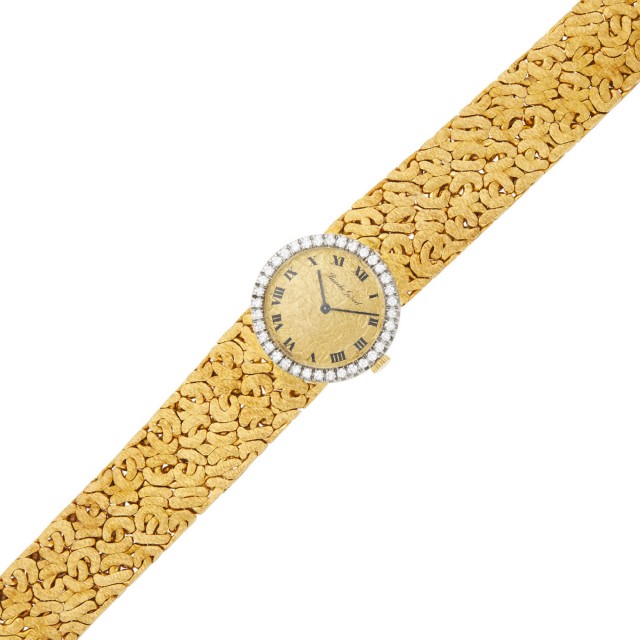 Bueche Girod Two-Color Gold and Diamond Wristwatch