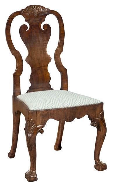George II Walnut Side Chair
