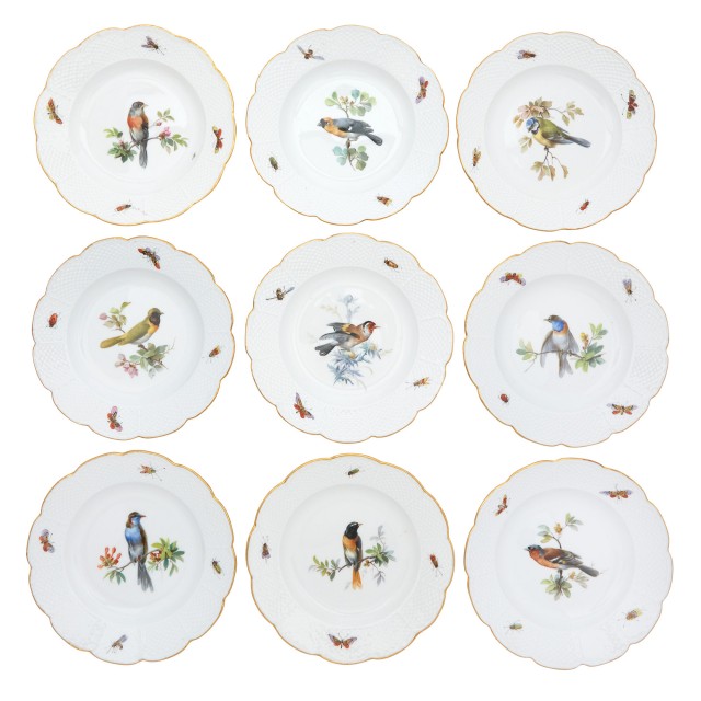 Meissen Porcelain Ornithological Dinner Service