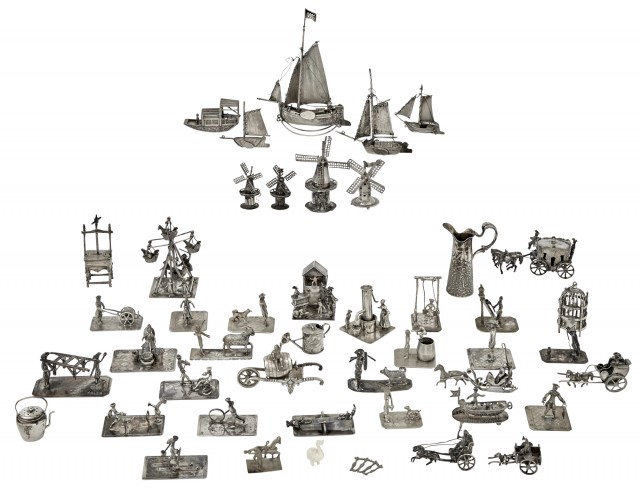 Group of Silver Miniature Articles